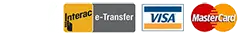 Pay by cheque, e-transfer or credit card